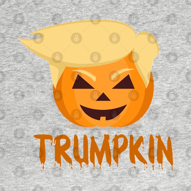 Trumpkin Funny Halloween Pumpkin by ghsp